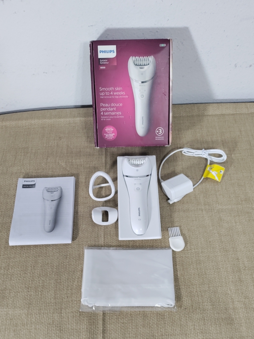 Philips Epilator Series 8000 Wet & Dry Epilator, Bre720/14 Used (Very Clean)